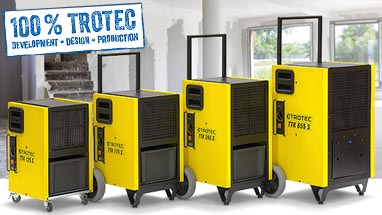 Trotec TTK & TTKS commercial dehumidifiers