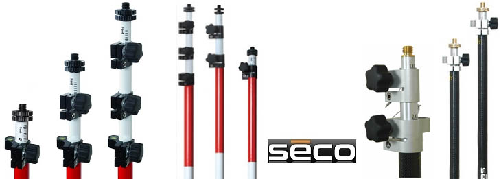 Seco Prism, GPS and Robotic Poles
